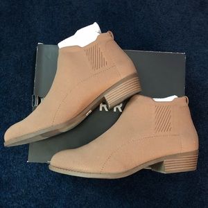Torrid size 10 brown stretch knit ankle booties
